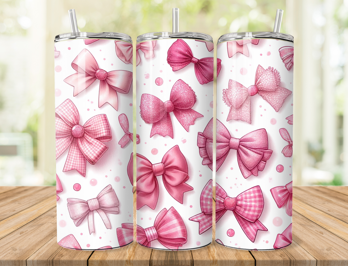Pink Bow 20oz Tumbler