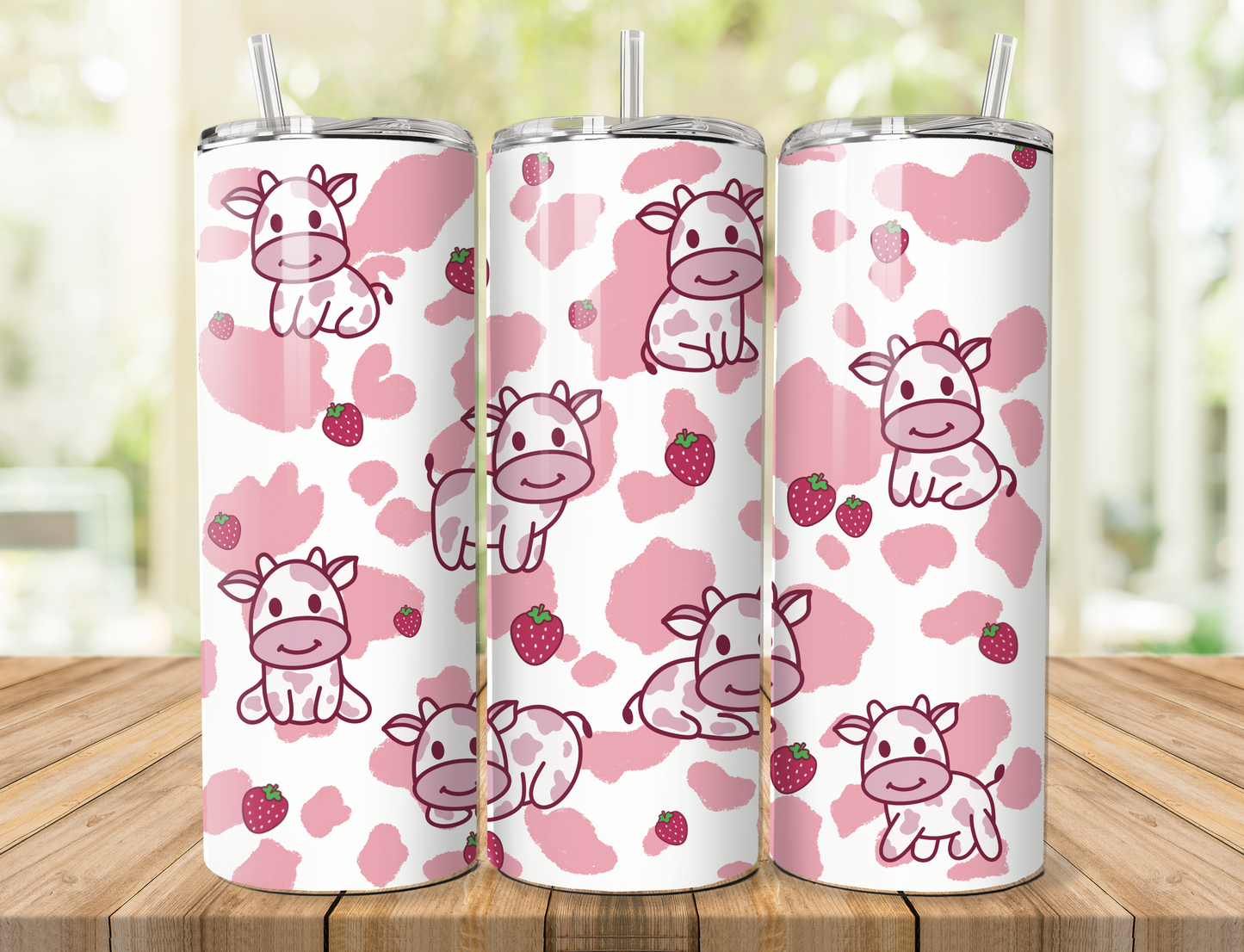Strawberry Cow 20oz Tumbler